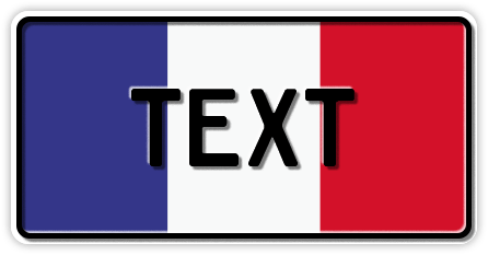 Funschild Frankreich Nationalflagge, 300x150 mm