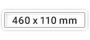 460 x 110 mm
