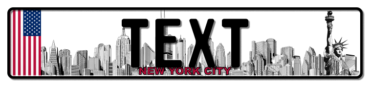 Funschild New York City, 520x110 mm Funschild New York City, 520x110 mm