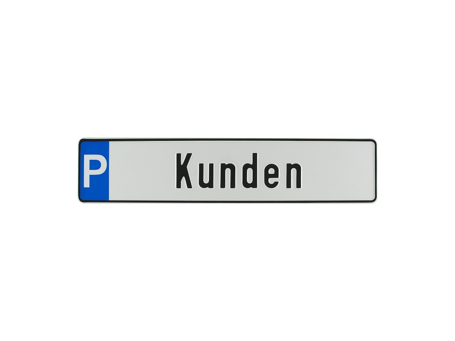 Parkplatzschild "Kunden"