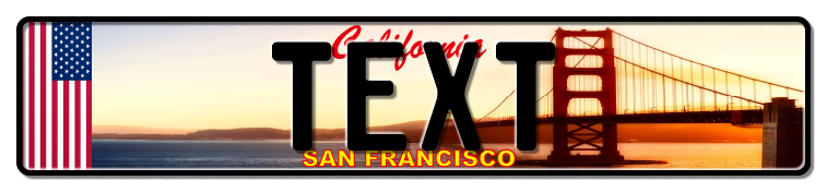 Funschild San Francisco , 520x110 mm Funschild San Francisco , 520x110 mm