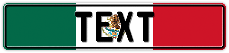 Funschild Mexiko Nationalflagge, 520x110 mm 