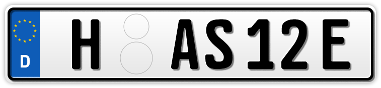 Auto EURO E-Kennzeichen Auto EURO E-Kennzeichen