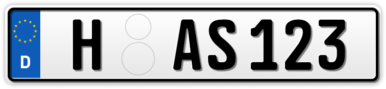 Auto EURO-Kennzeichen Auto EURO-Kennzeichen