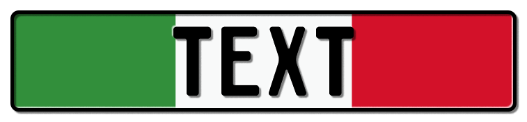 Funschild Italien Nationalflagge, 520x110 mm