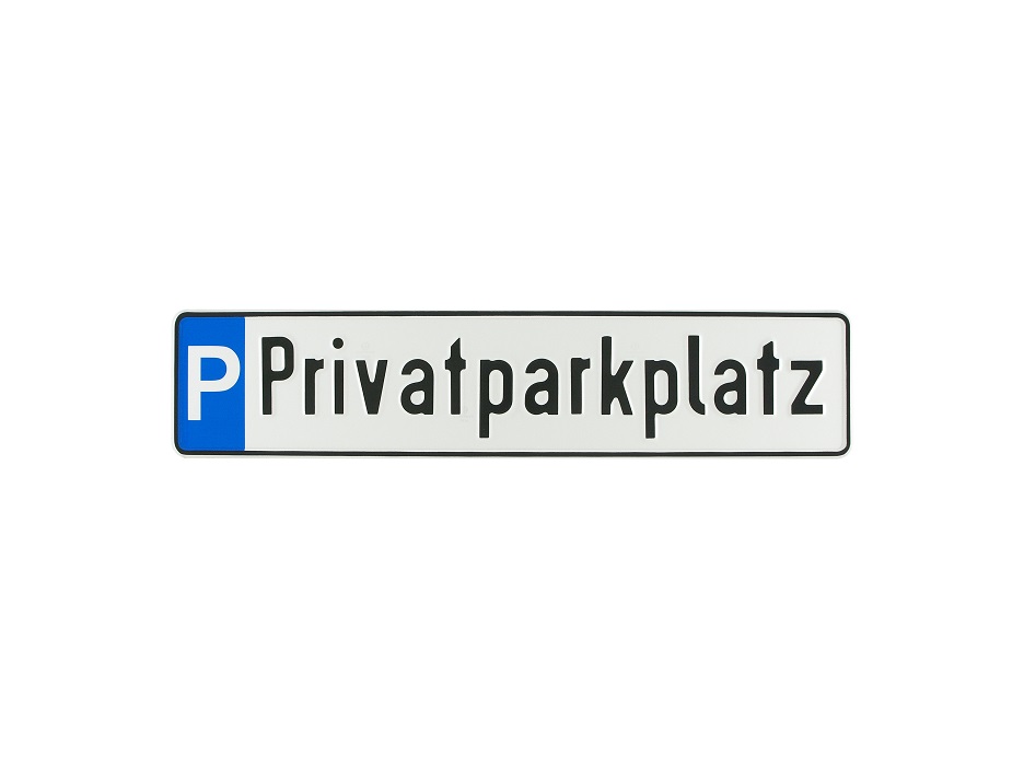 Parkplatzschild "Privatparkplatz"