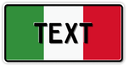 Funschild Italien Nationalflagge, 300x150 mm