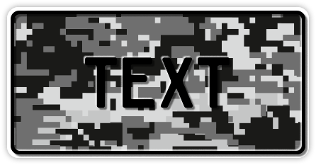 Funschild Camouflage Pixel, 300x150 mm