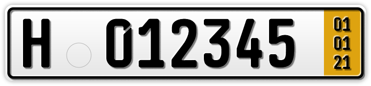 Auto Kurzzeit-Kennzeichen Auto Kurzzeit-Kennzeichen