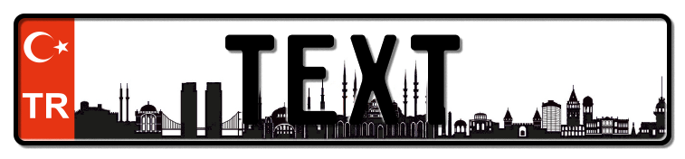 Funschild Türkei Istanbul, 520x110 mm Funschild Türkei Istanbul, 520x110 mm