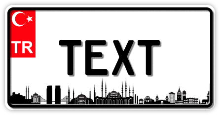 Funschild Türkei Istanbul, 300x150 mm Funschild Türkei Istanbul, 300x150 mm